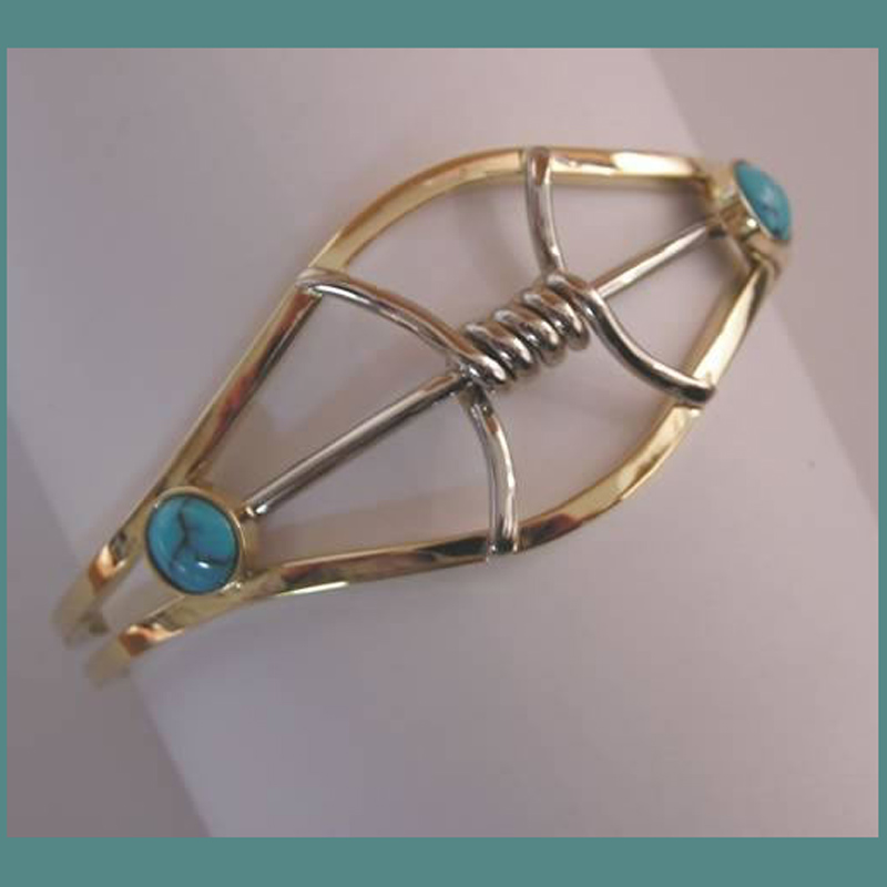 Spiderweb Turquoise Bracelet