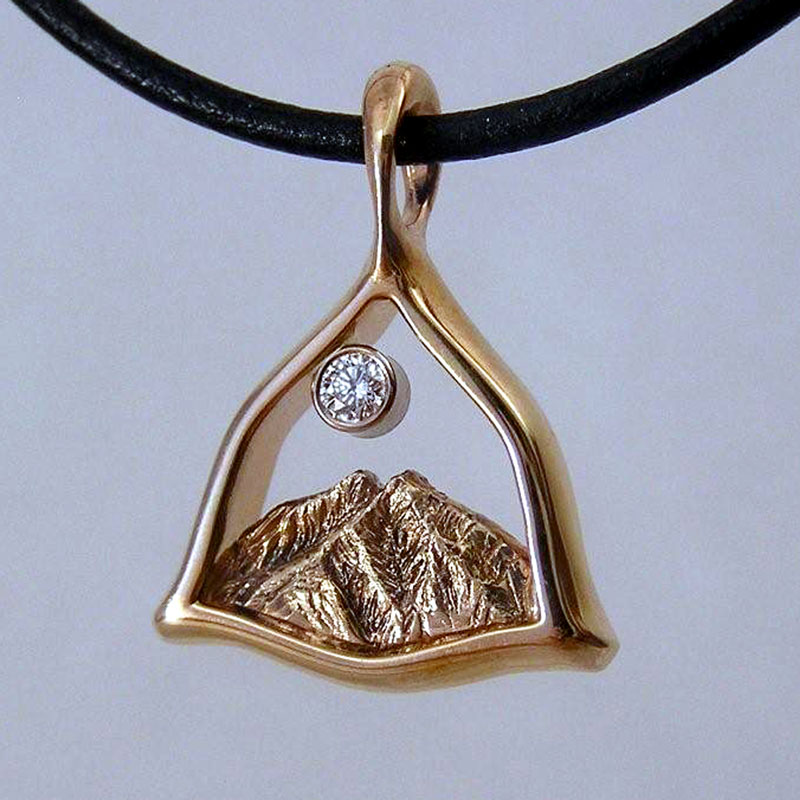Twin Peaks - Mount Sopris Custom Designed Pendant